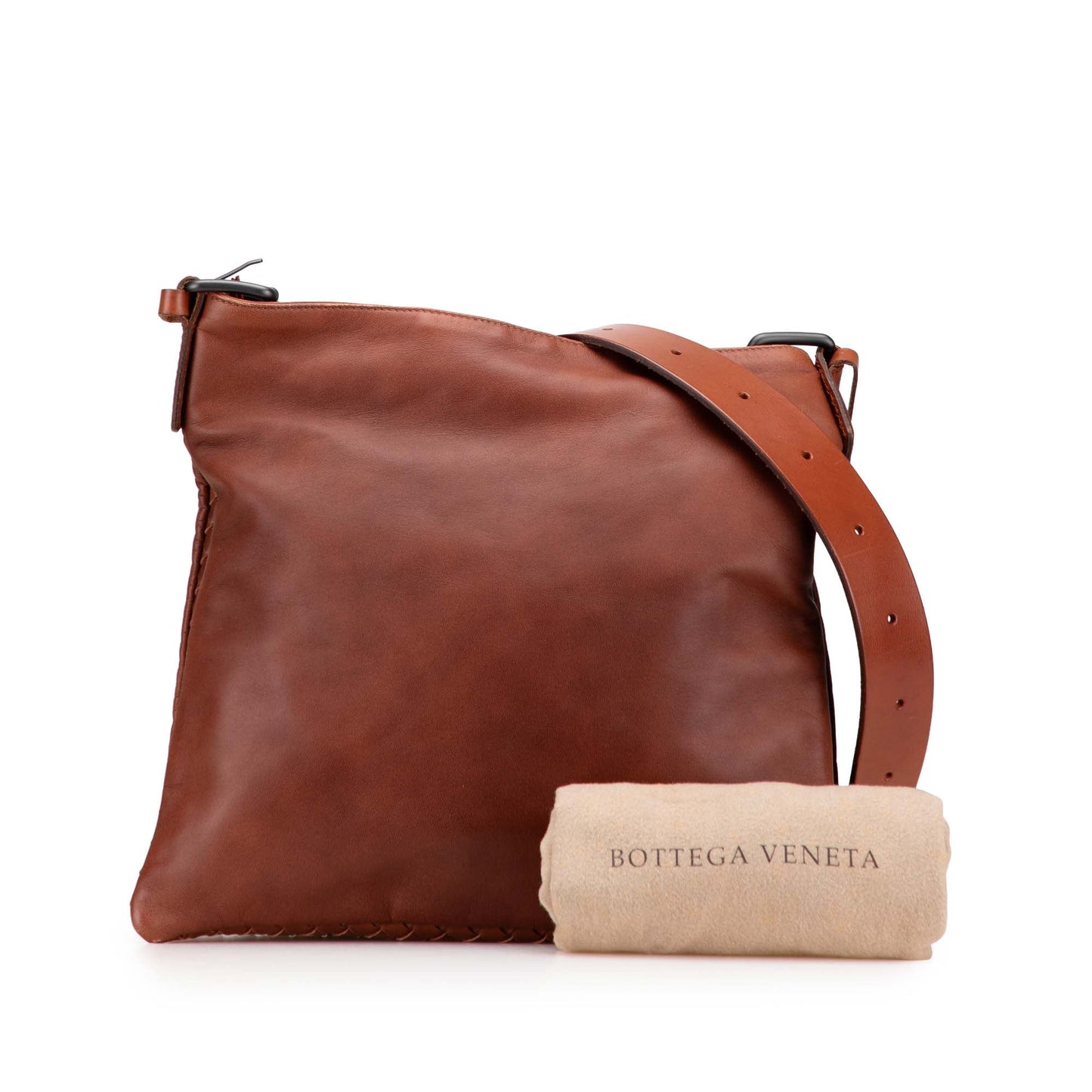 Bottega Veneta Intrecciato Trimmed Nappa Crossbody