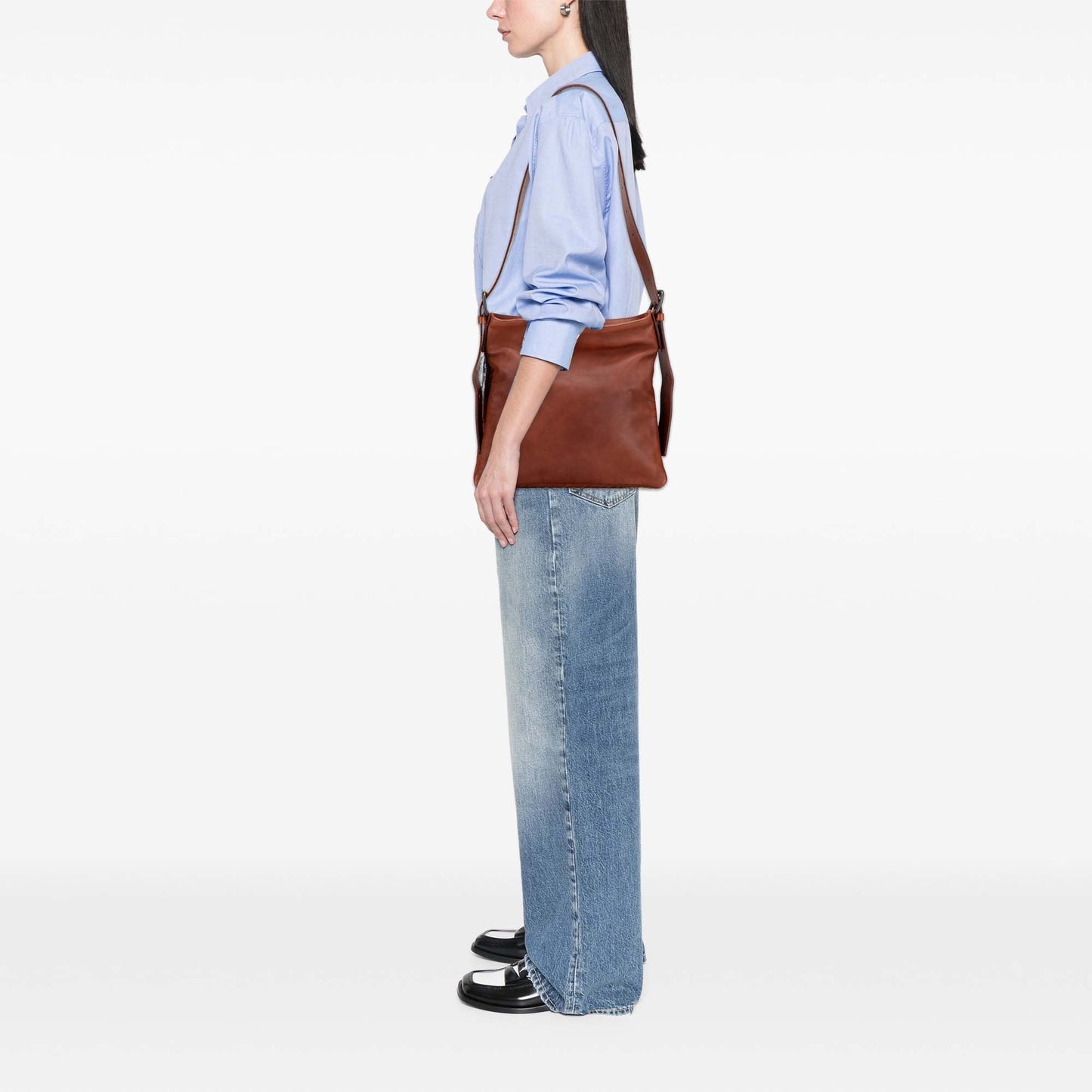 Bottega Veneta Intrecciato Trimmed Nappa Crossbody