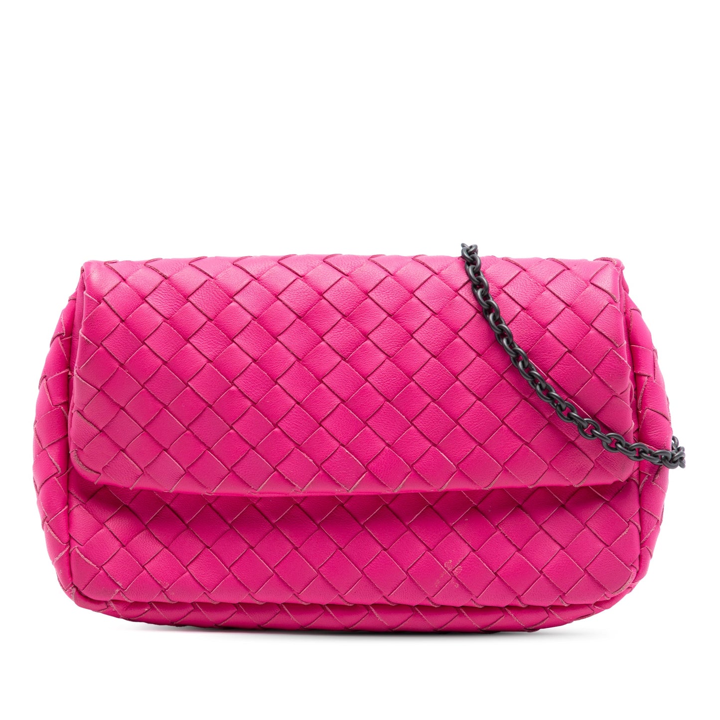 Bottega Veneta Mini Nappa Intrecciato Expandable Chain Flap Crossbody