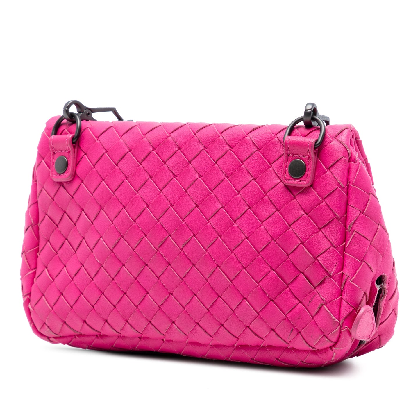 Bottega Veneta Mini Nappa Intrecciato Expandable Chain Flap Crossbody