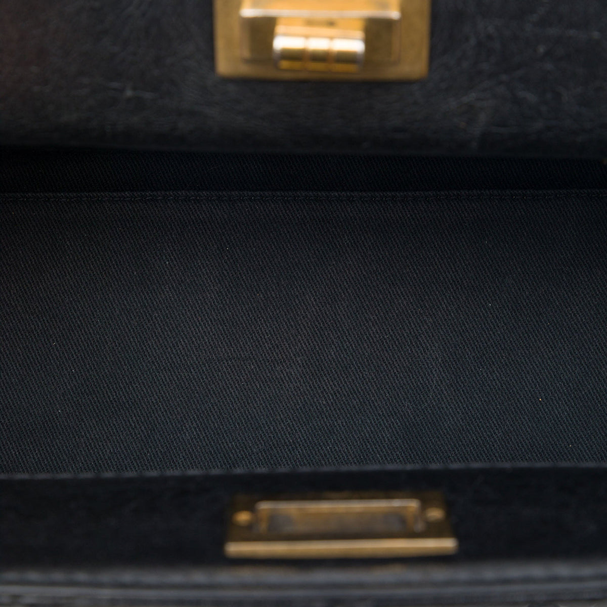 Chanel Quilted Glazed Crackled Calfskin Reissue 2.55 Shopping Bag — Black