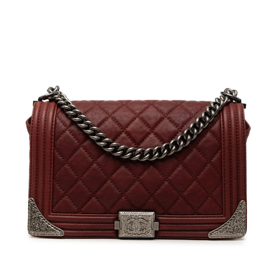 Chanel Paris Dallas Medium Quilted Calfskin Cowboy Boy Flap