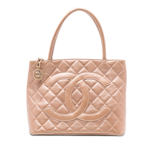 Chanel Lambskin Medallion Tote