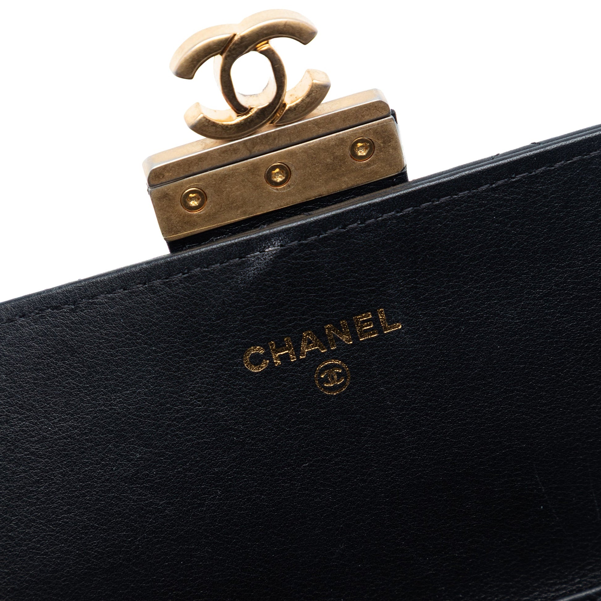 Chanel Mixed Quilt Calfskin Golden Class Wallet on Chain