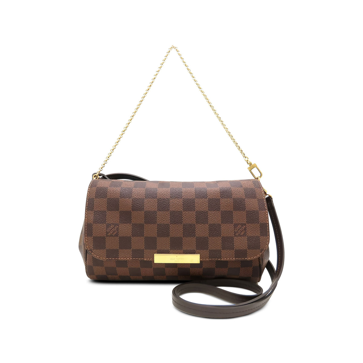 Louis Vuitton Damier Ebene Favorite MM — Brown
