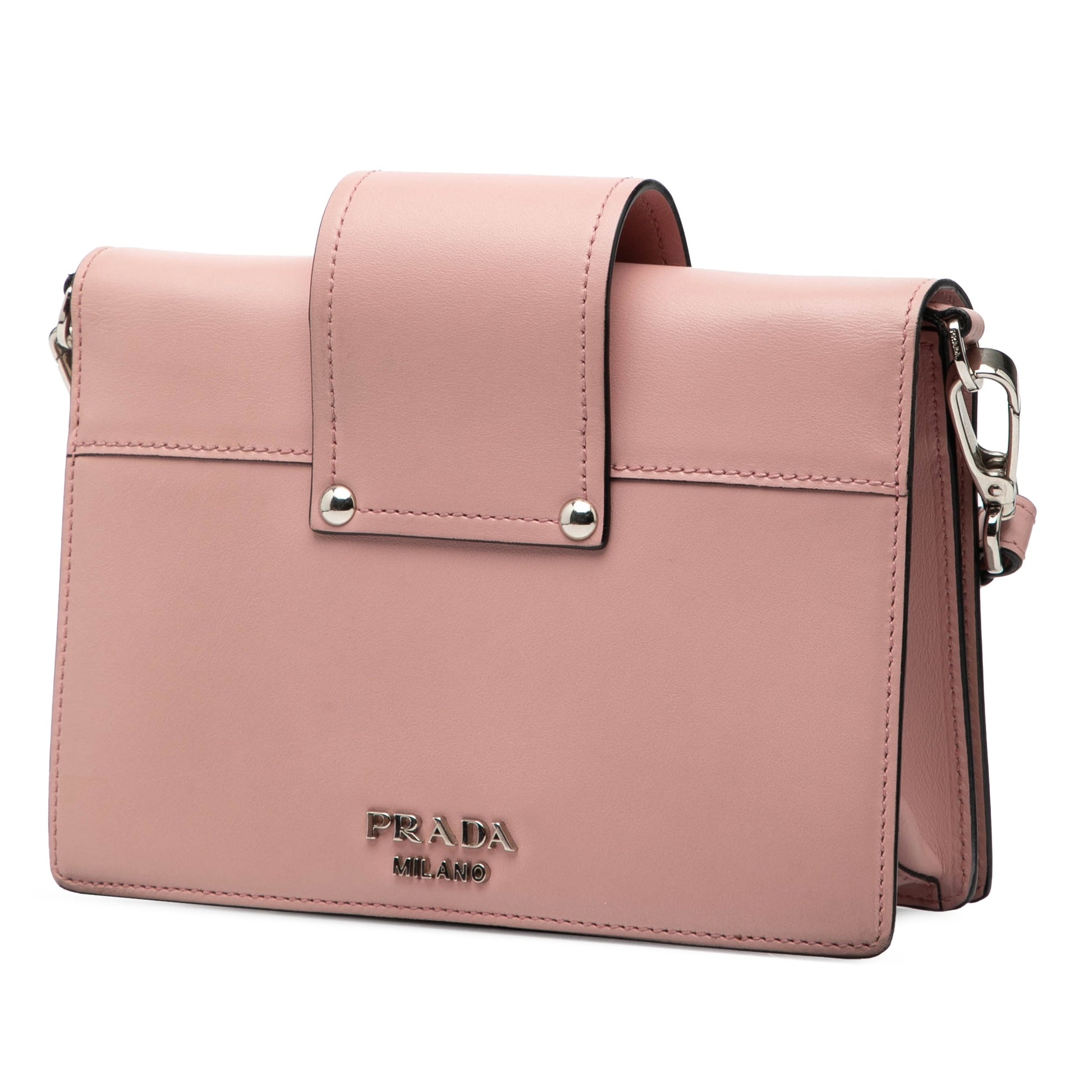 Prada City Calf Plex Ribbon Crossbody