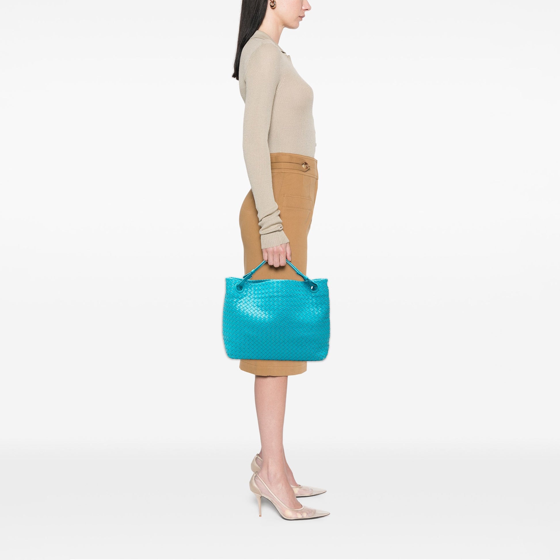 Bottega Veneta Medium Nappa Intrecciato Garda Tote