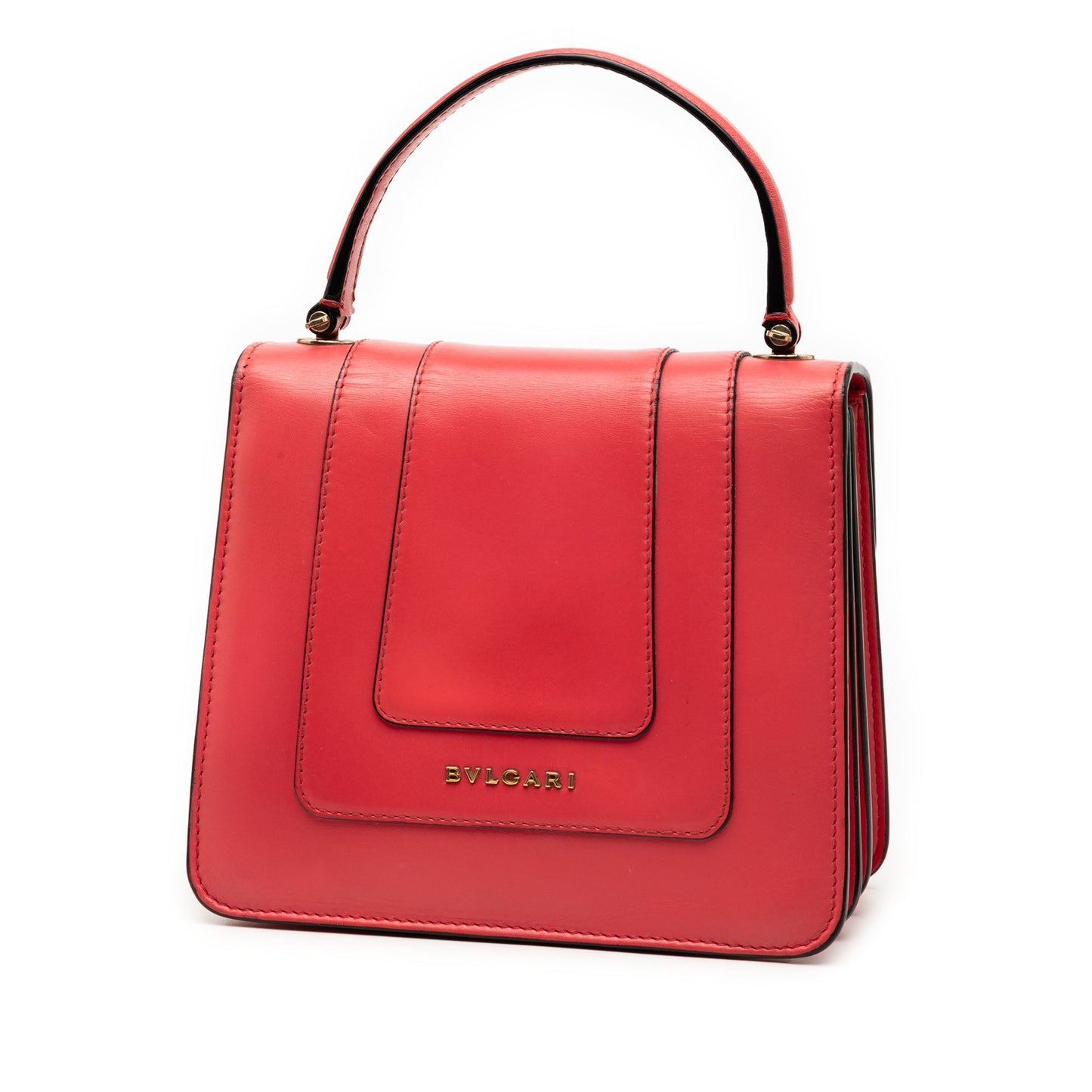 Bvlgari Small Calfskin Serpenti Forever Top Handle Bag