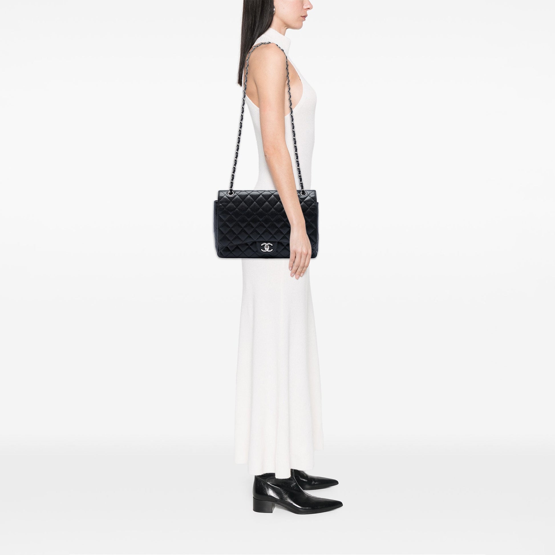 Chanel Maxi Classic Caviar Double Flap