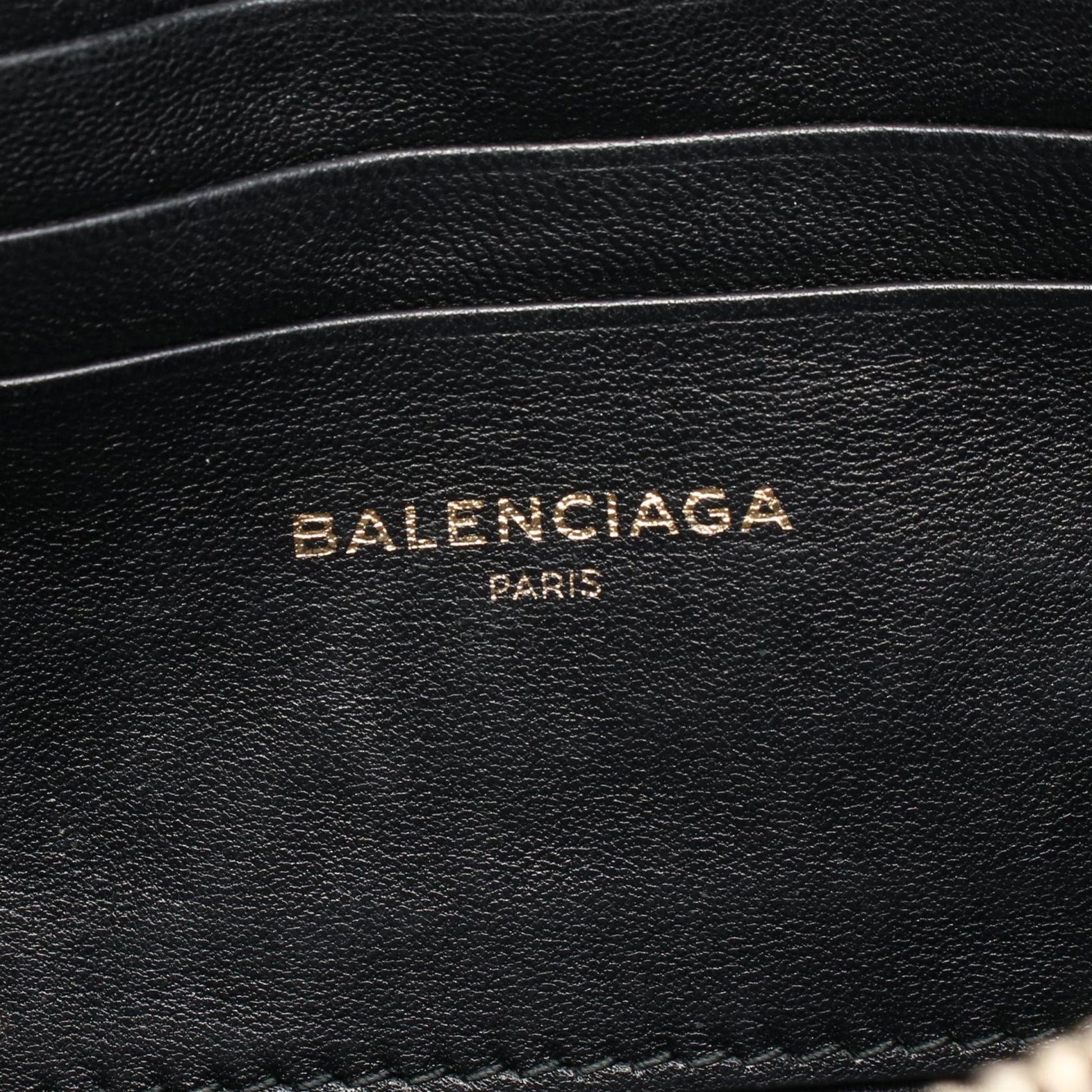 Balenciaga Calfskin Allover Logo Blanket Reporter XS Crossbody