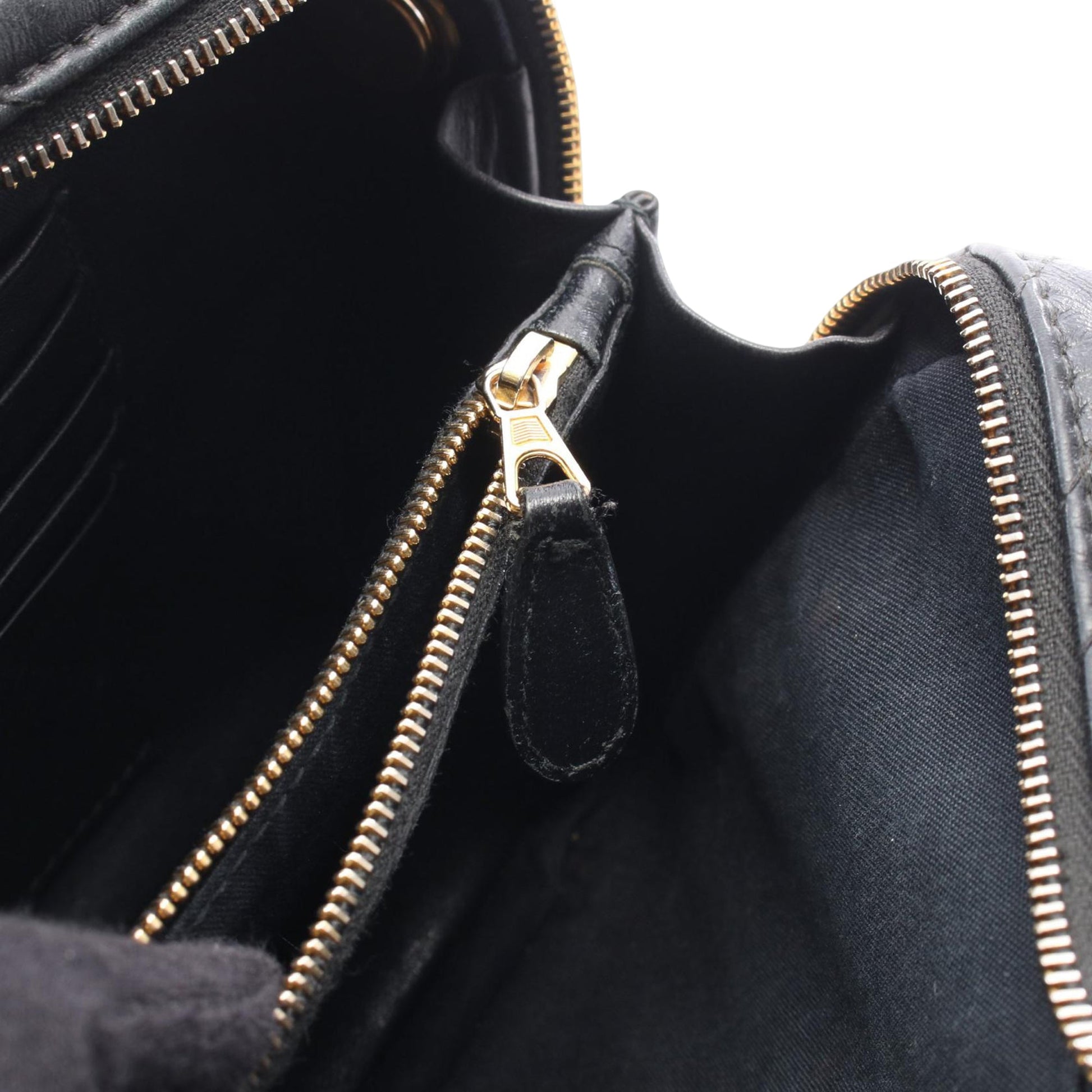 Balenciaga Calfskin Allover Logo Blanket Reporter XS Crossbody