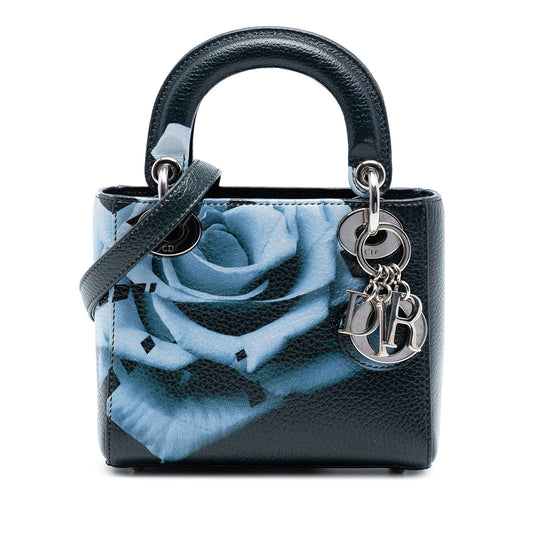 Dior Mini Deerskin Floral Print Lady Dior