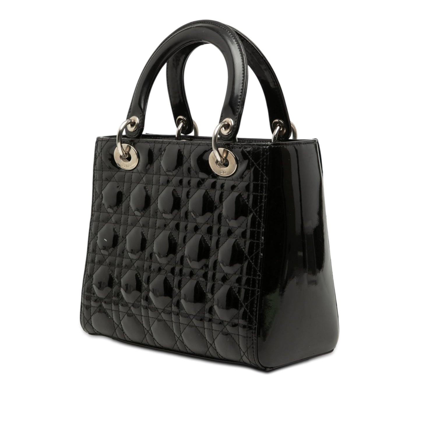 Dior Medium Patent Cannage Lady Dior