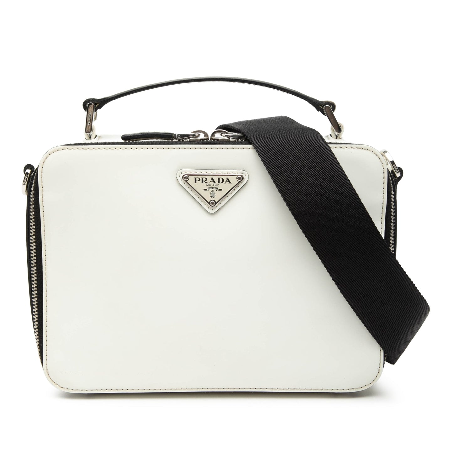 Medium Saffiano Brique Satchel