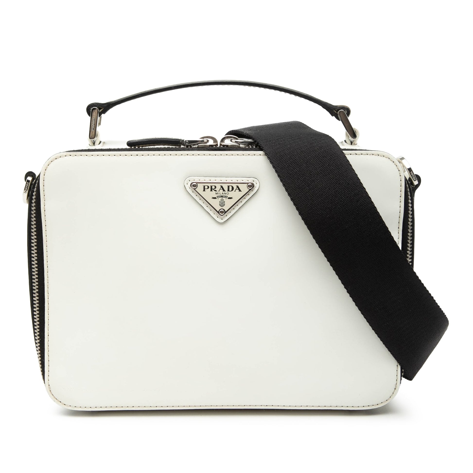 Medium Saffiano Brique Satchel