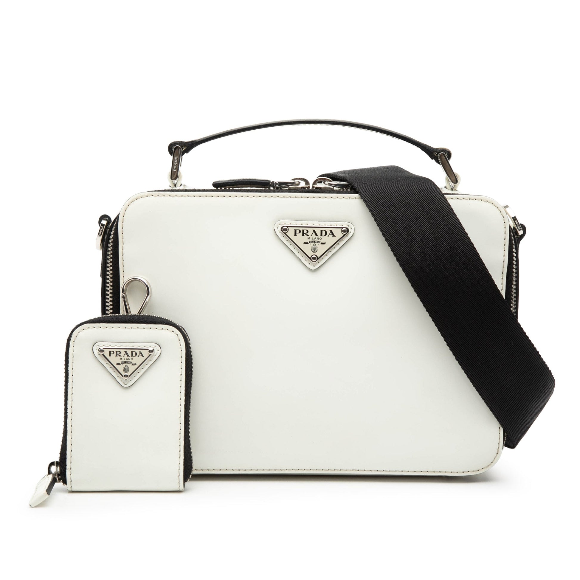 Medium Saffiano Brique Satchel