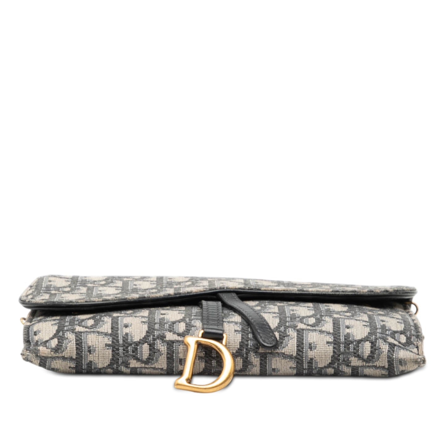 Dior Oblique Canvas Saddle Wallet On Chain