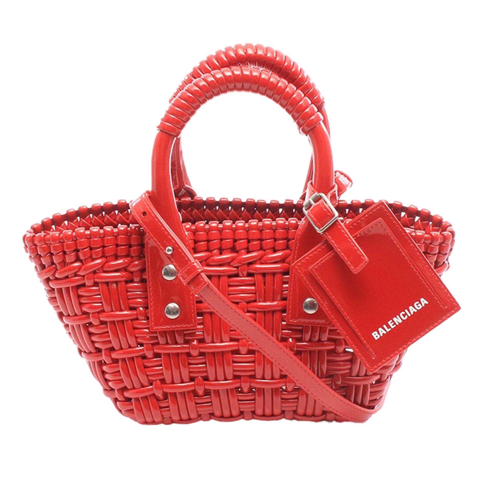 Balenciaga Faux Leather Bistro Panier XXS