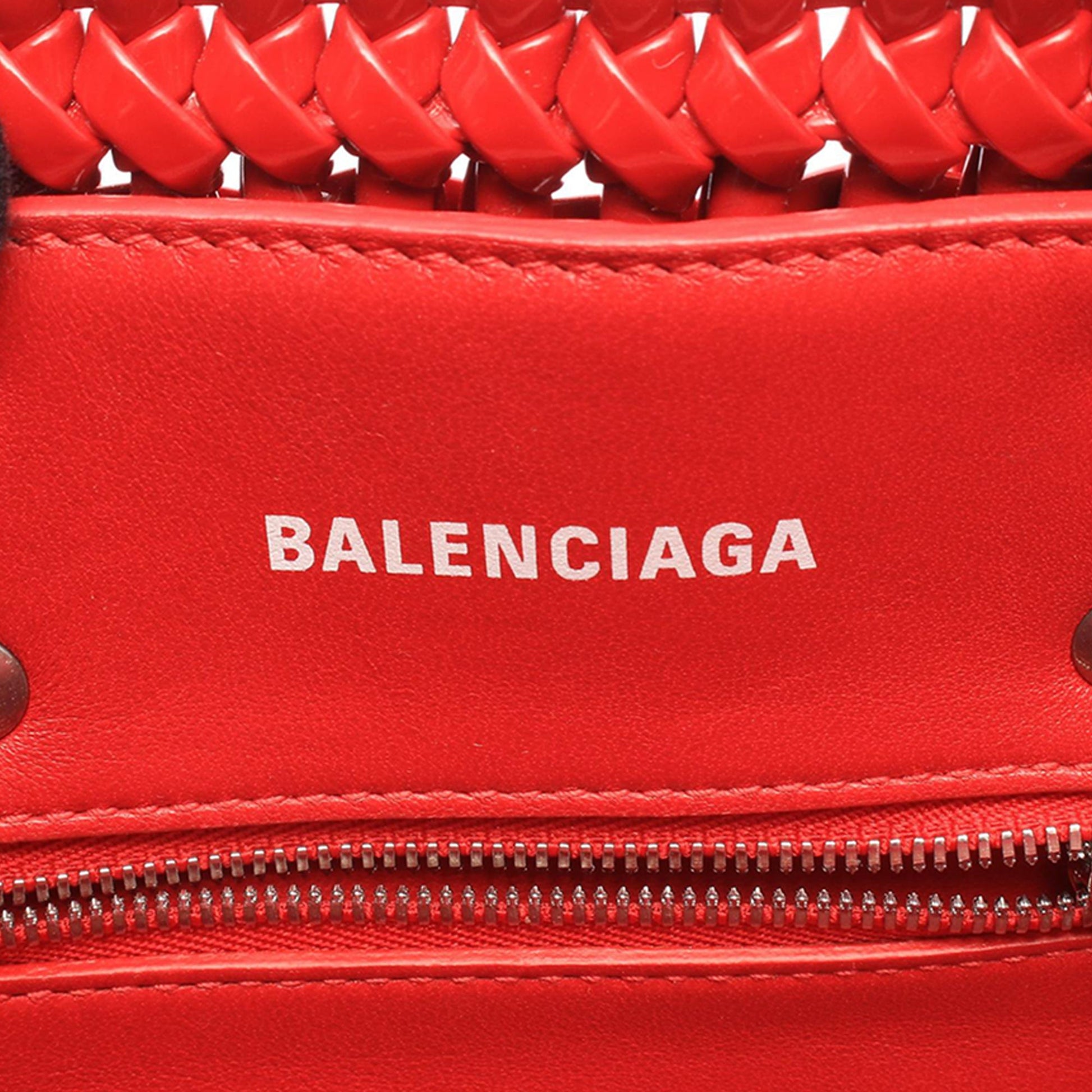 Balenciaga Faux Leather Bistro Panier XXS