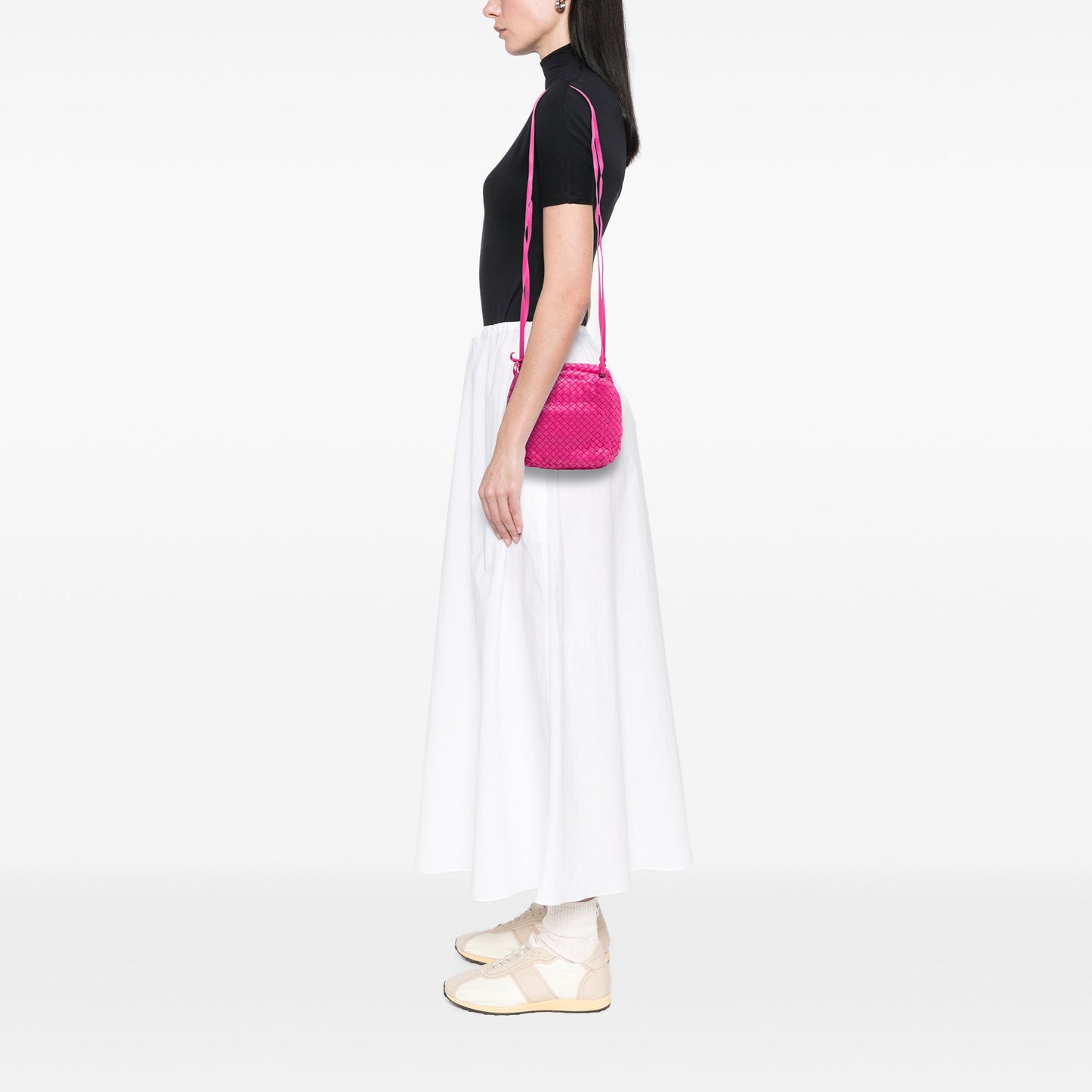 Nappa Intrecciato Cube Crossbody