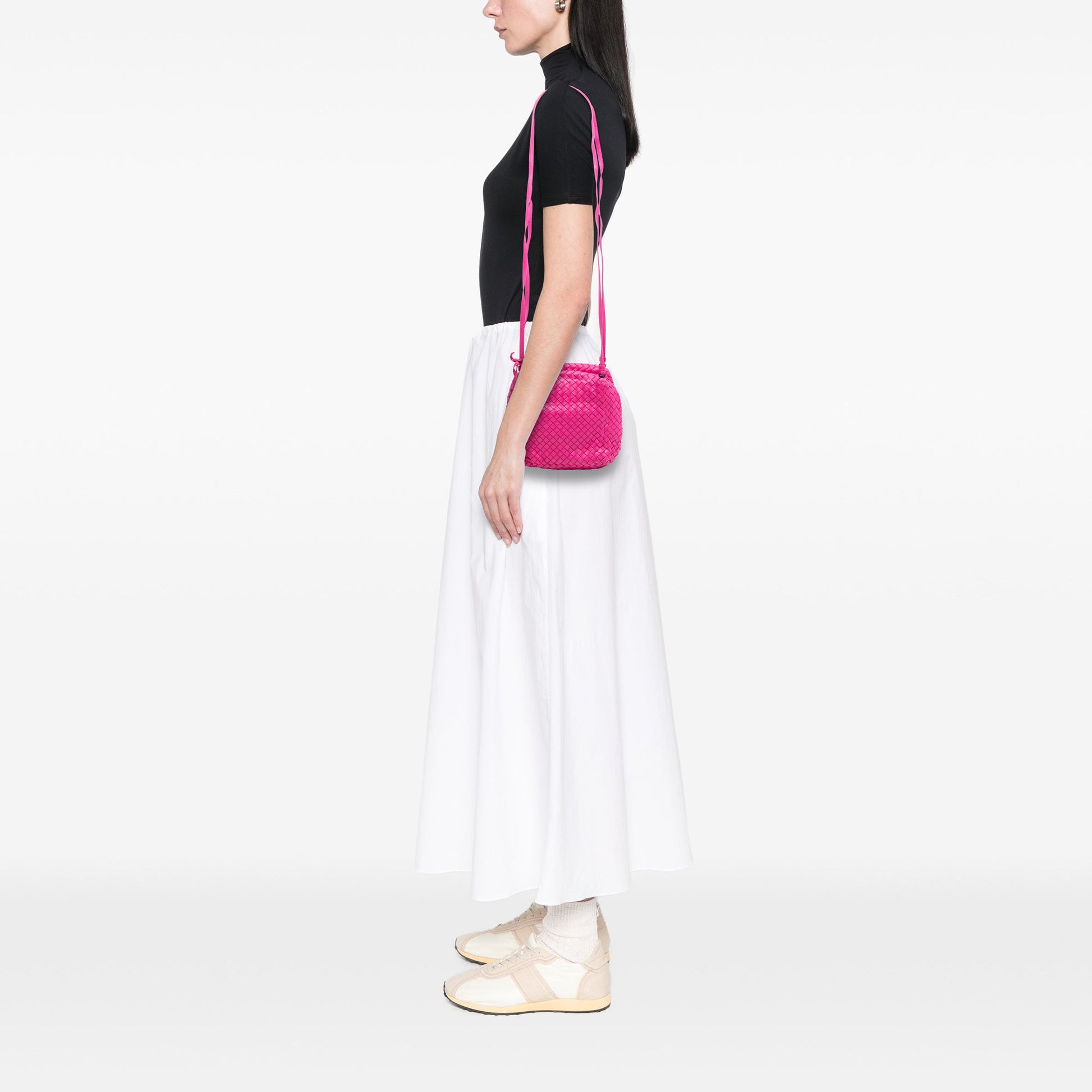 Nappa Intrecciato Cube Crossbody