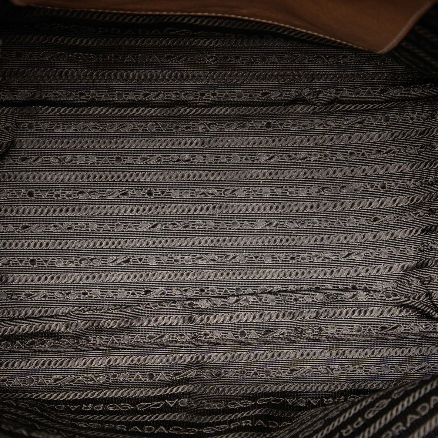 Prada Glace Calf Fringed Twin Pocket Satchel