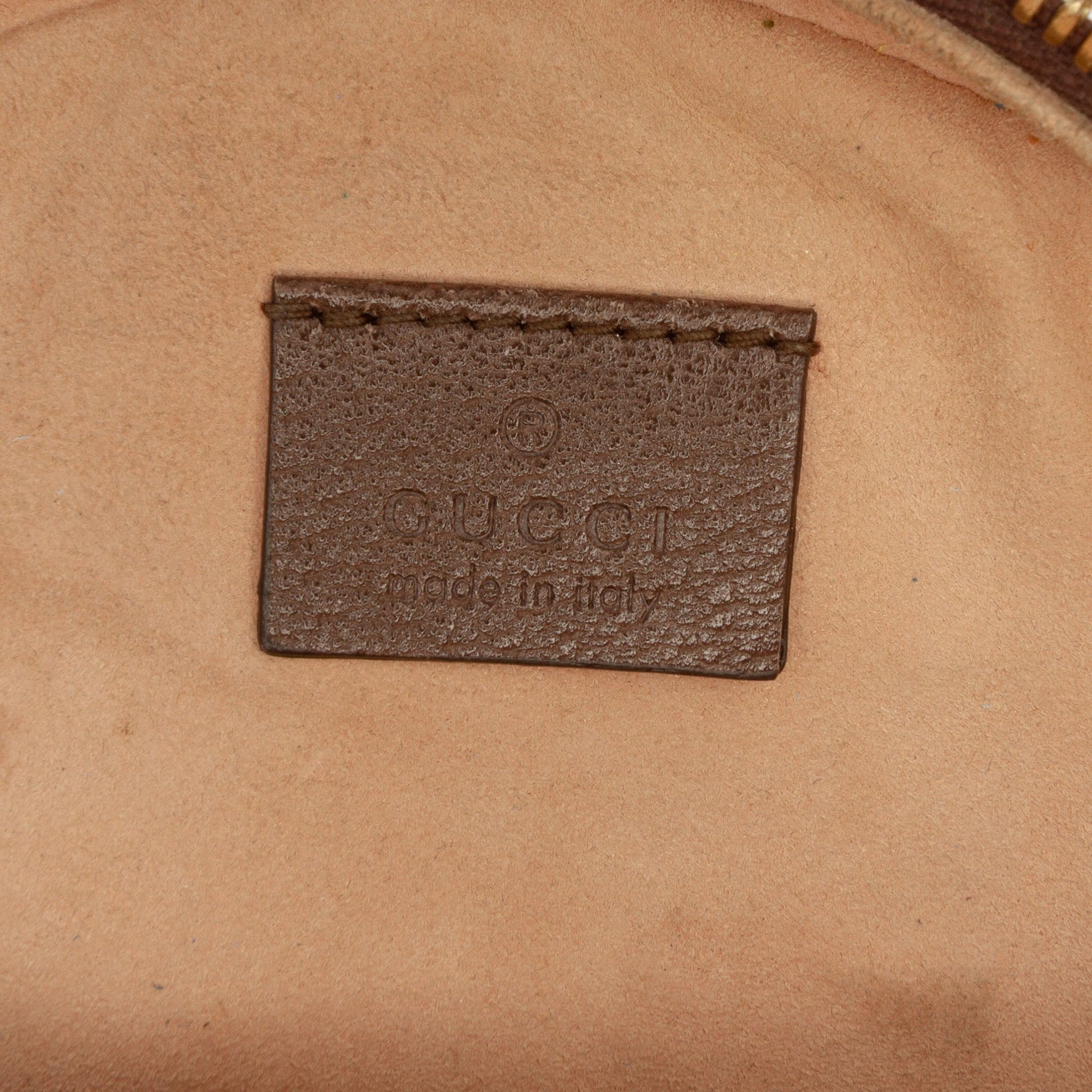 Gucci Mini GG Supreme Web Ophidia Round Crossbody