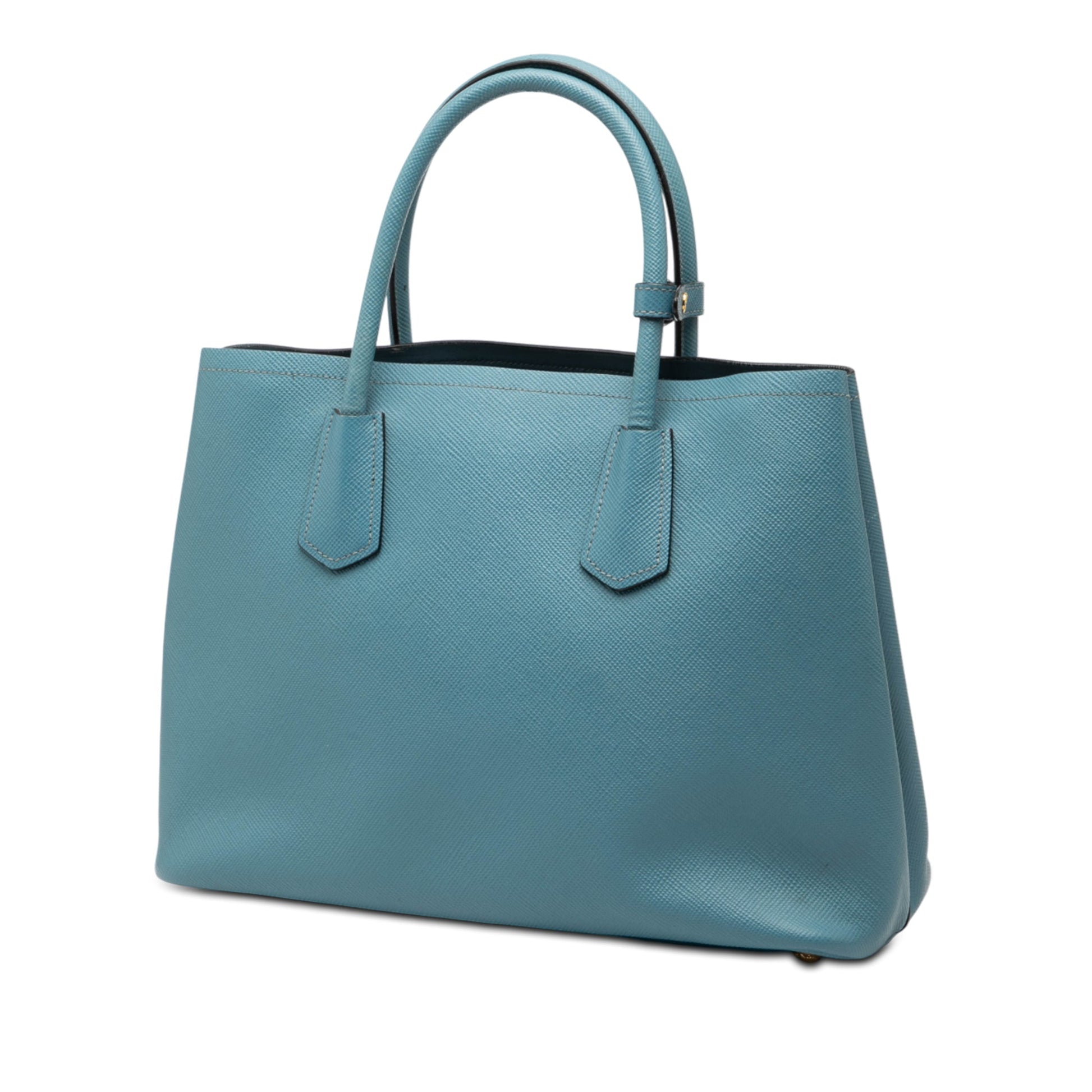 Medium Saffiano Cuir Double Satchel