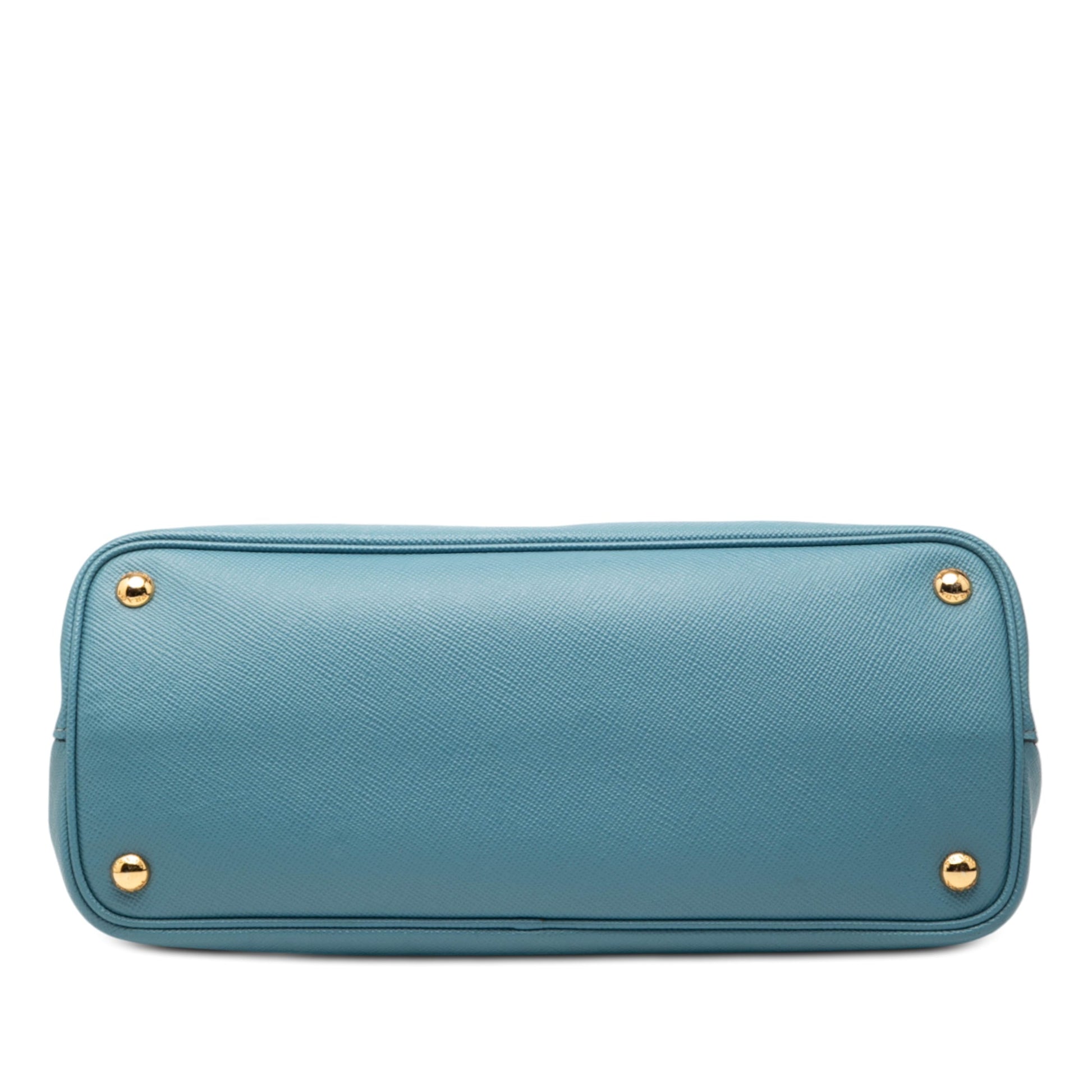 Medium Saffiano Cuir Double Satchel