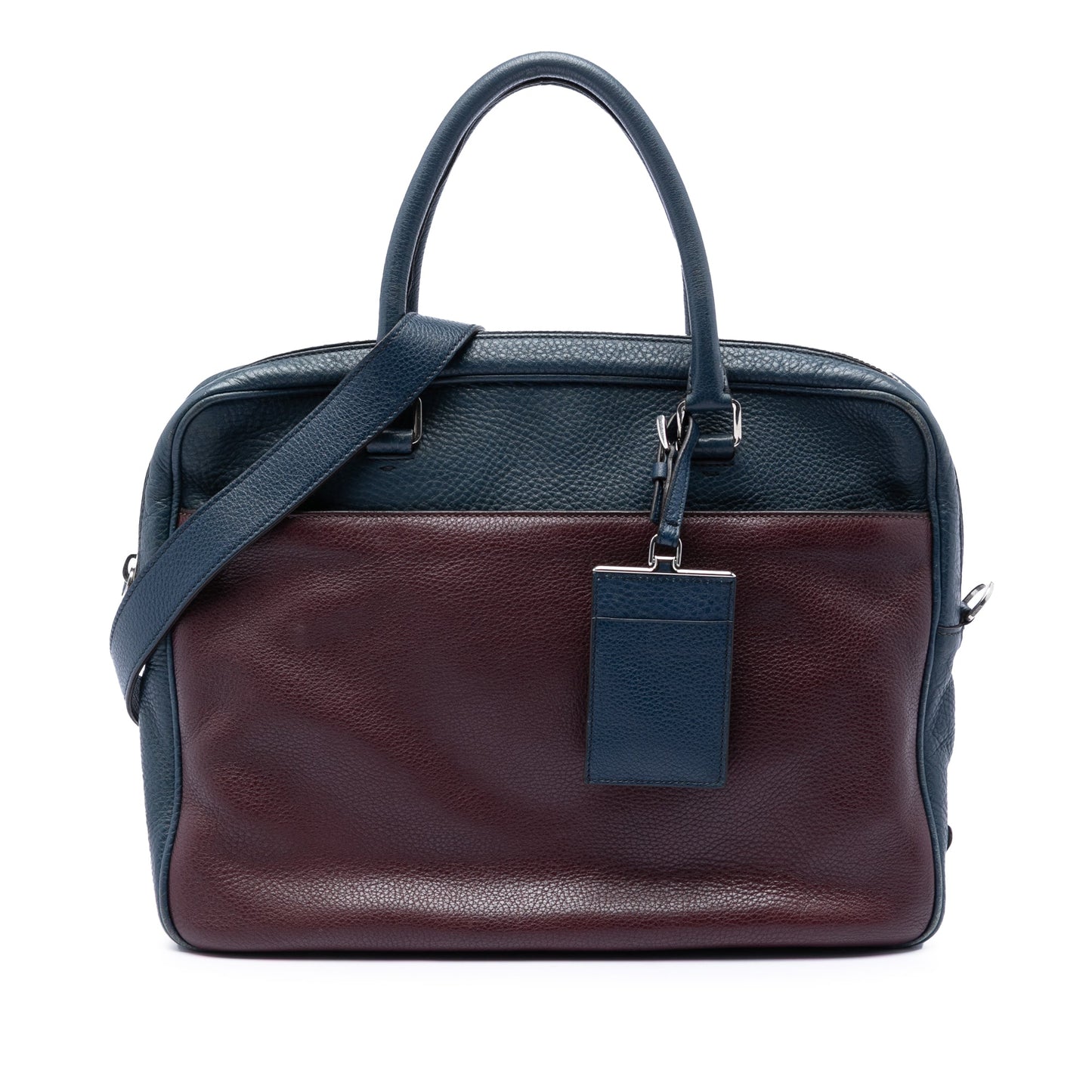 Prada Bicolor Vitello Daino Briefcase