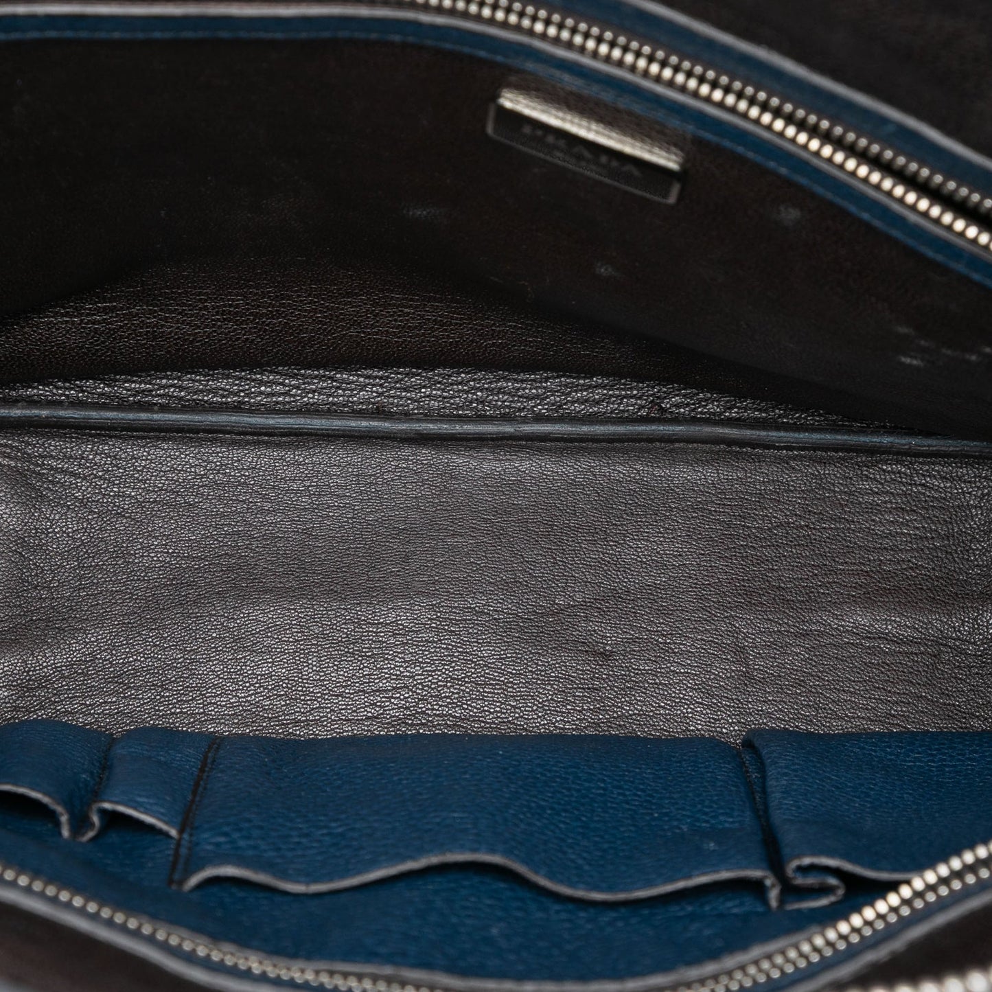 Prada Bicolor Vitello Daino Briefcase