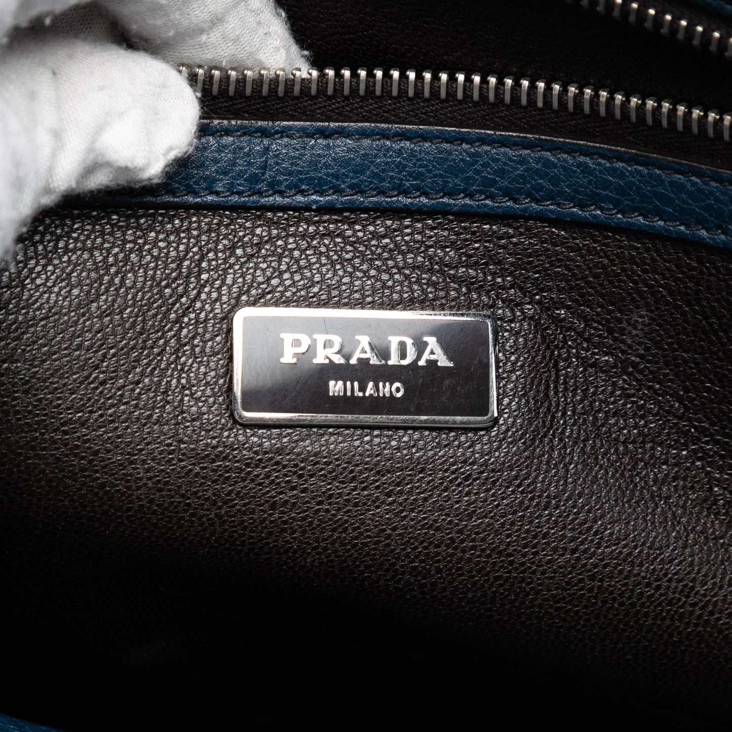 Prada Bicolor Vitello Daino Briefcase
