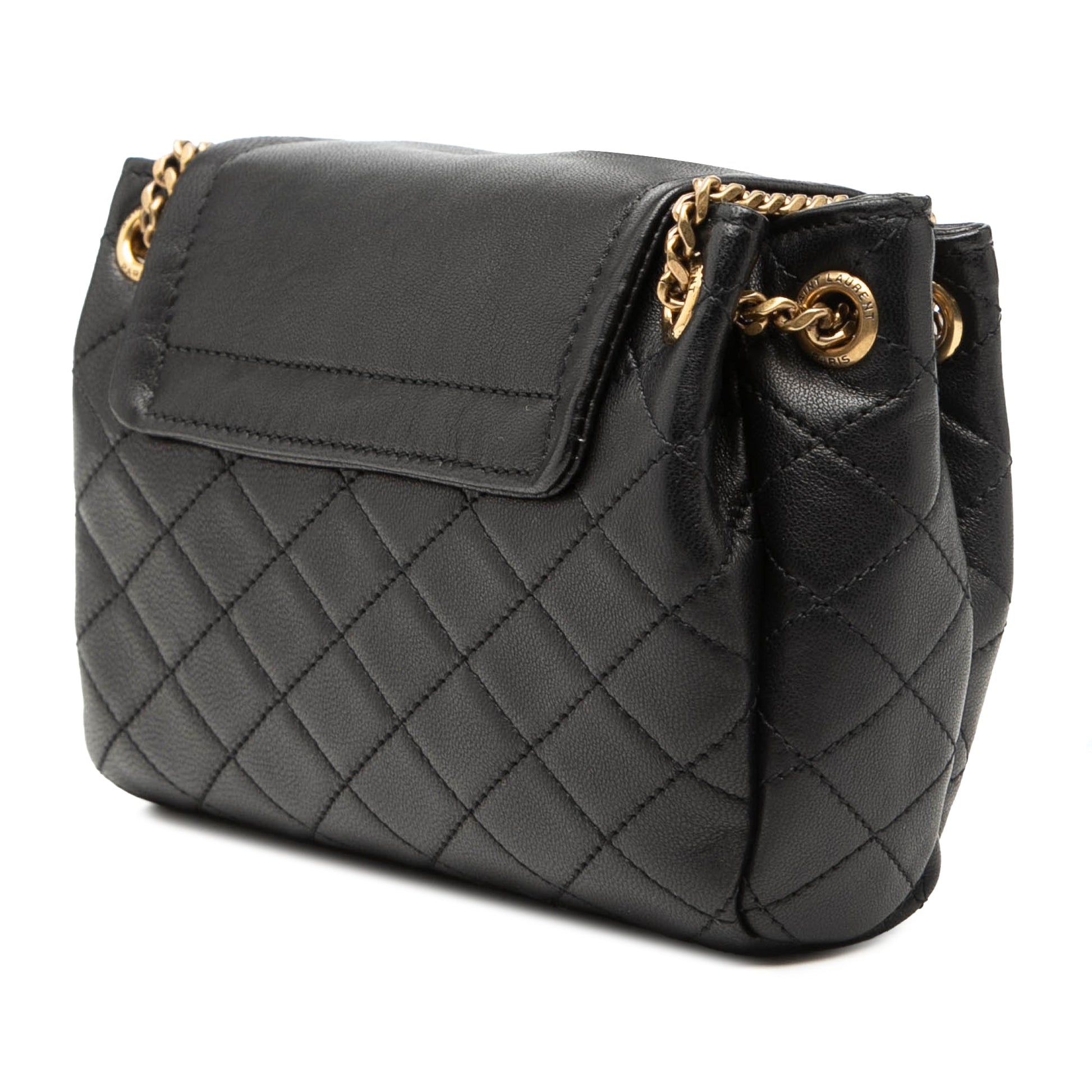 Mini Quilted Lambskin Monogram Nolita Bag