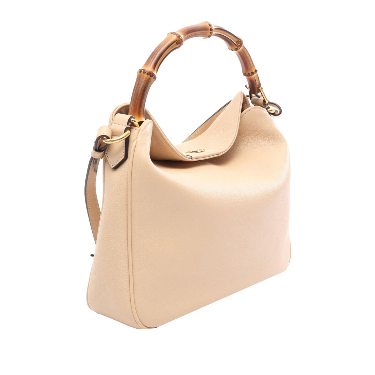 Gucci Medium Calfskin Bamboo Diana Satchel