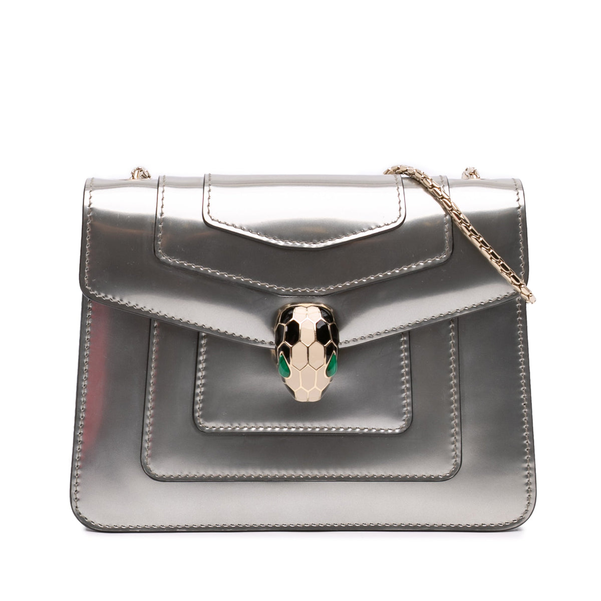 Bvlgari Small Patent Serpenti Forever Crossbody