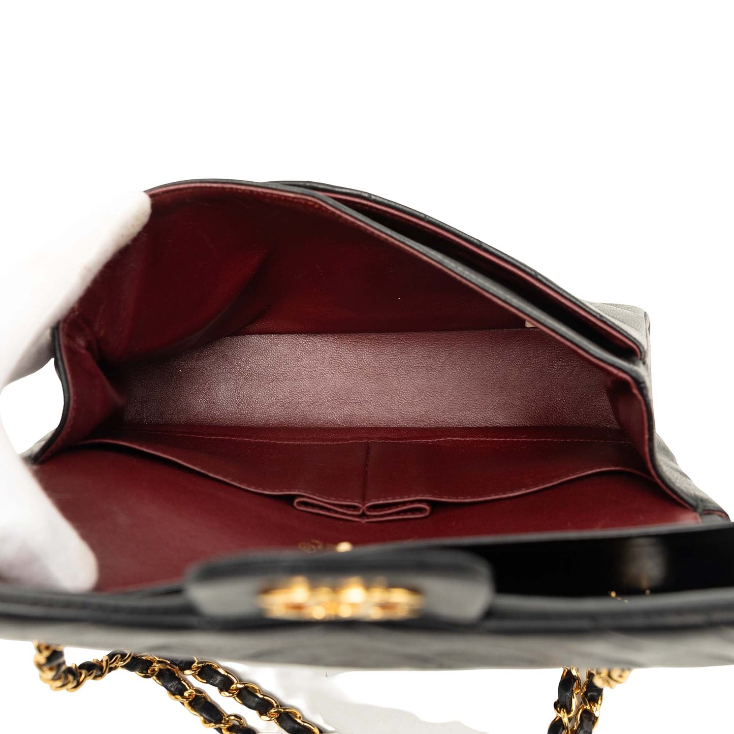 Chanel Medium Classic Chevron Lambskin Double Flap