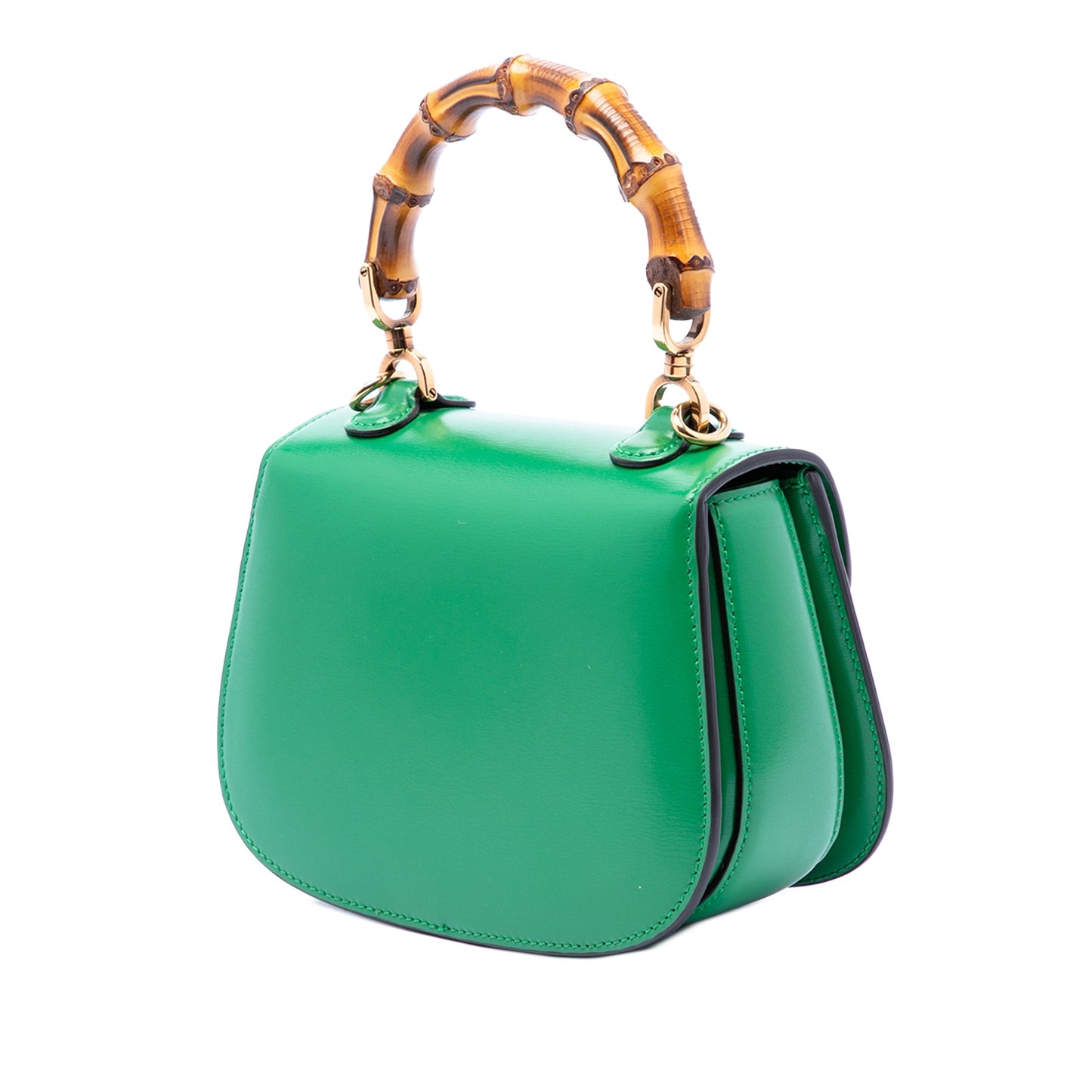 Gucci Mini Calfskin 1947 Bamboo Top Handle Bag