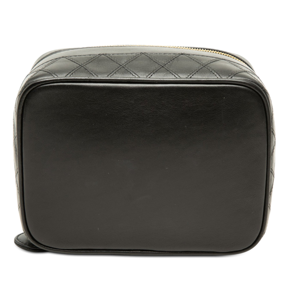 Chanel CC Quilted Lambskin Vanity Bag — Black
