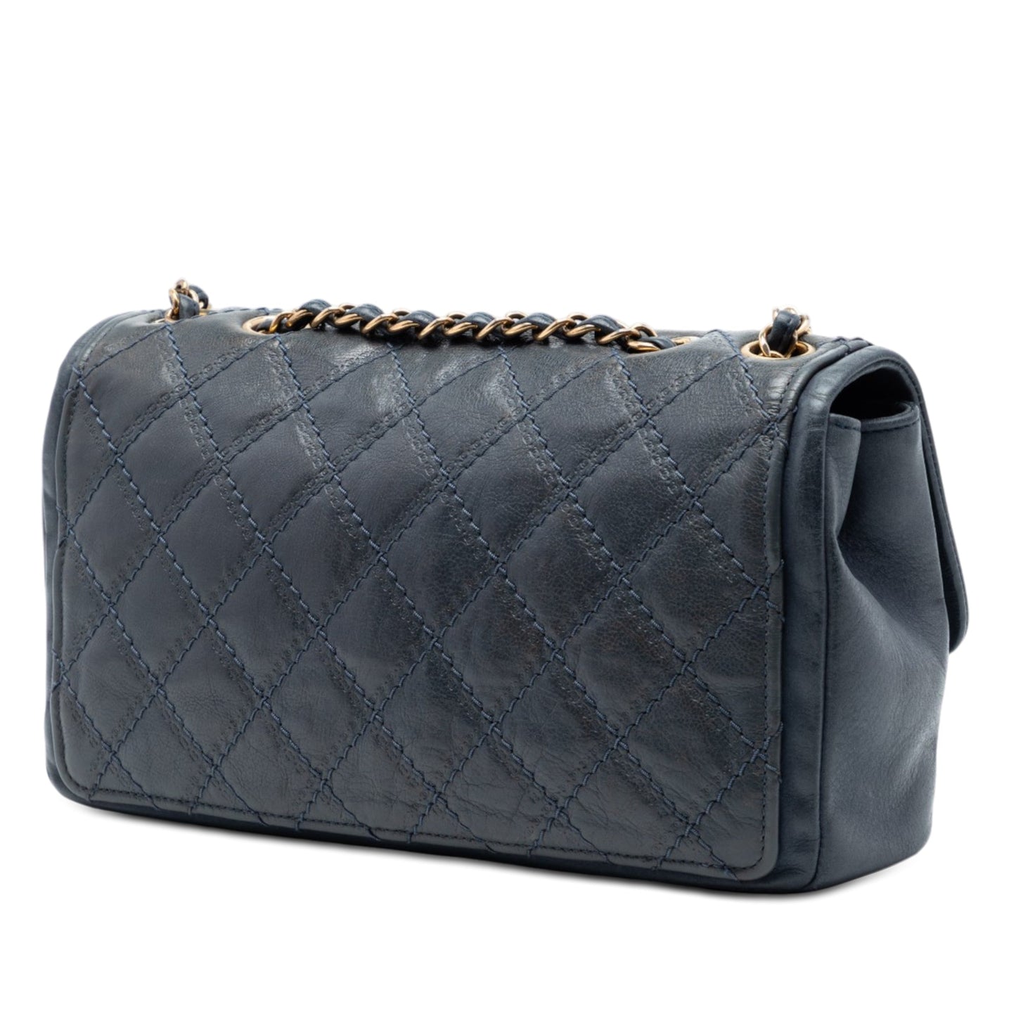 Chanel Medium CC Quilted Iridescent Calfskin Sheriff Star Flap