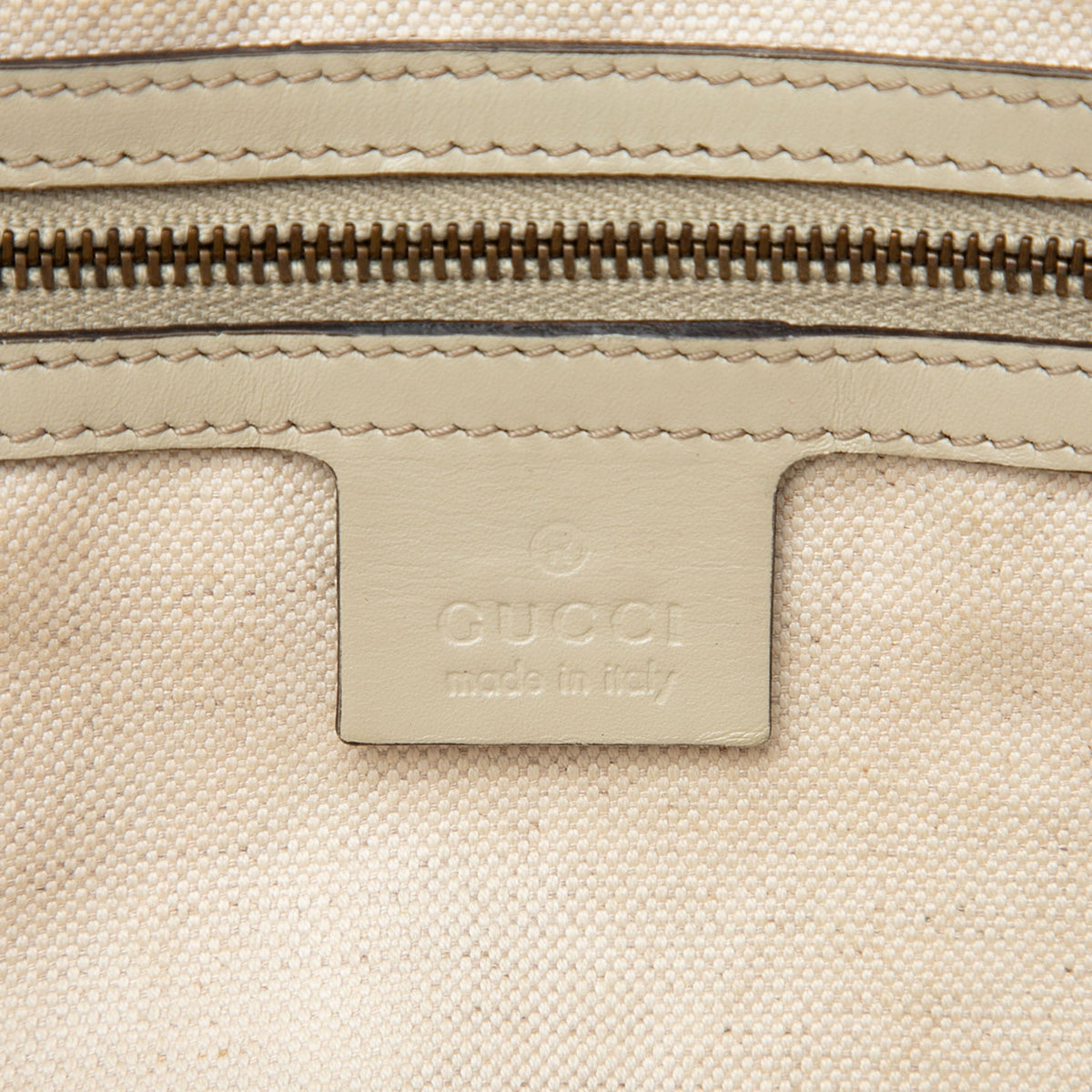 Gucci Medium Guccissima Scarlett Satchel — White