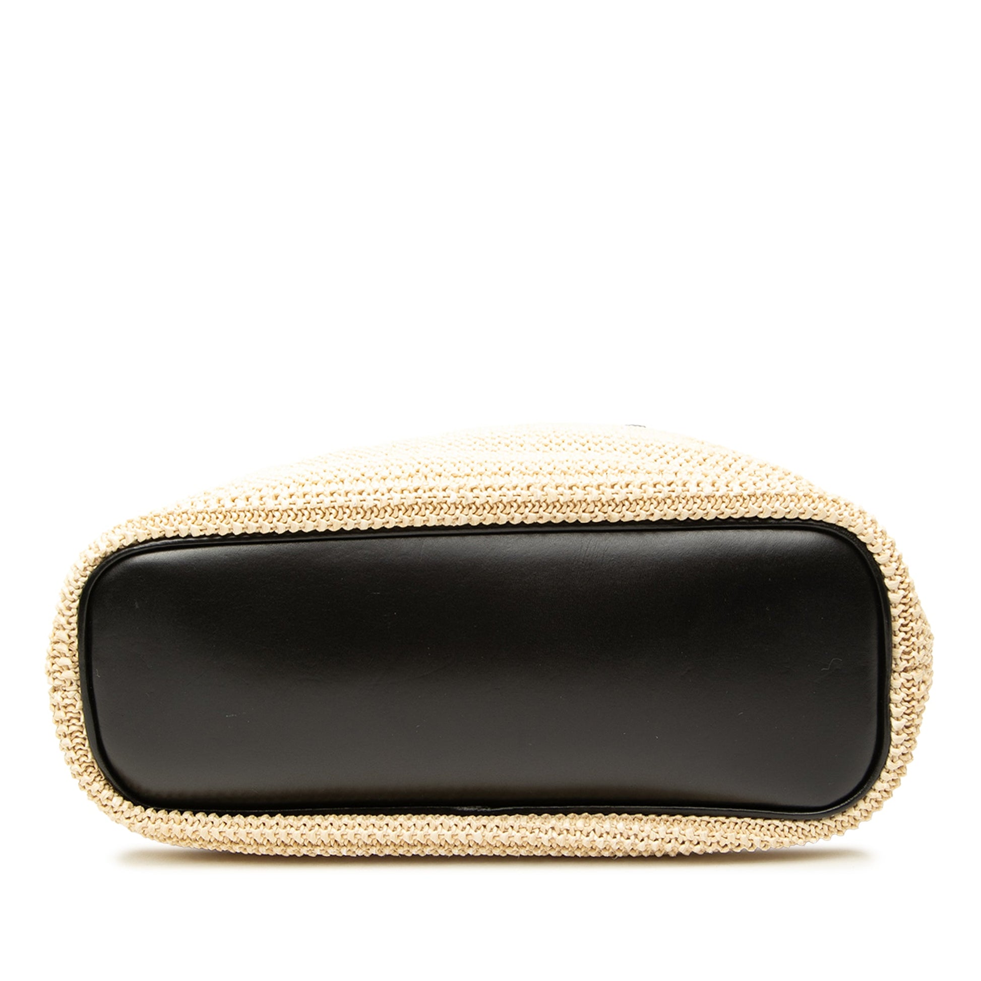 Saint Laurent Boucle Raffia Shopper Tote