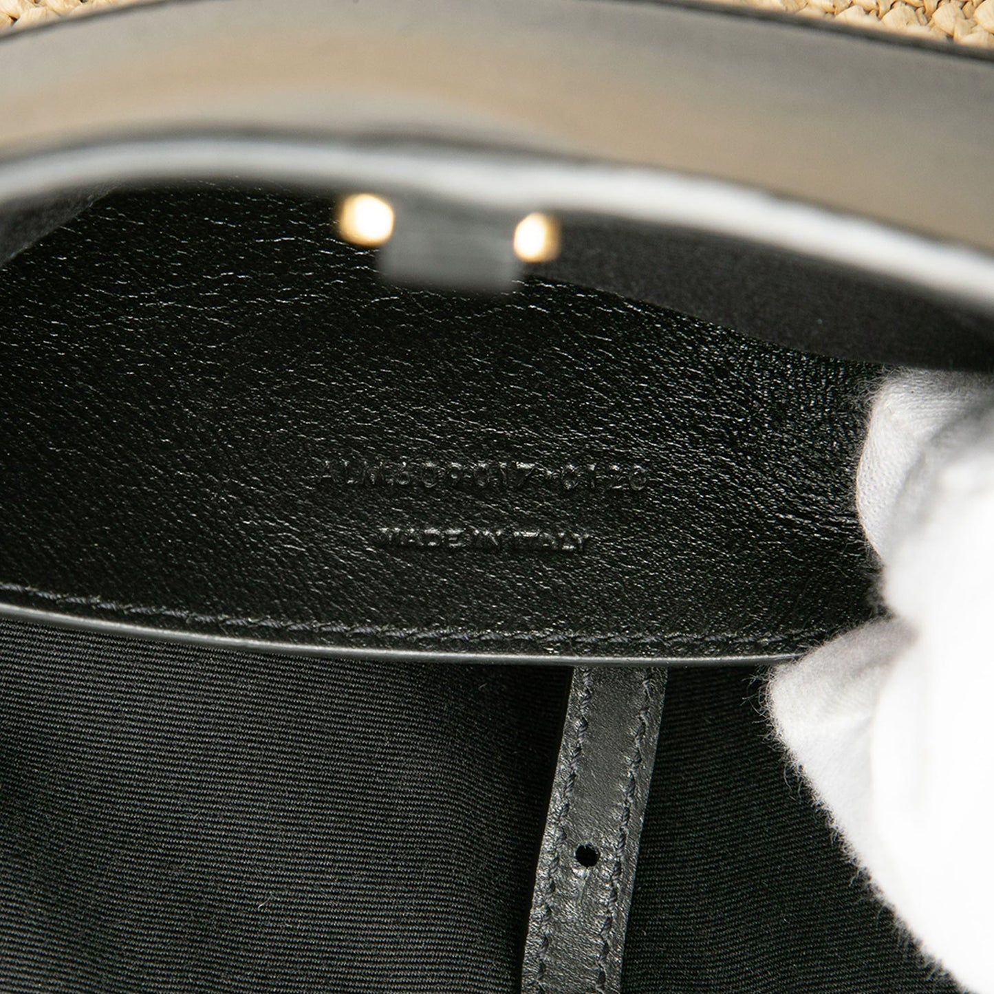 Saint Laurent Boucle Raffia Shopper Tote