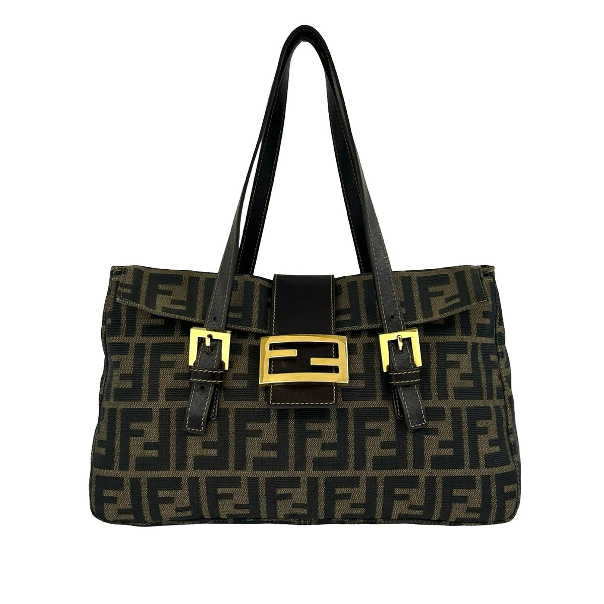 Fendi Zucca Canvas Handbag