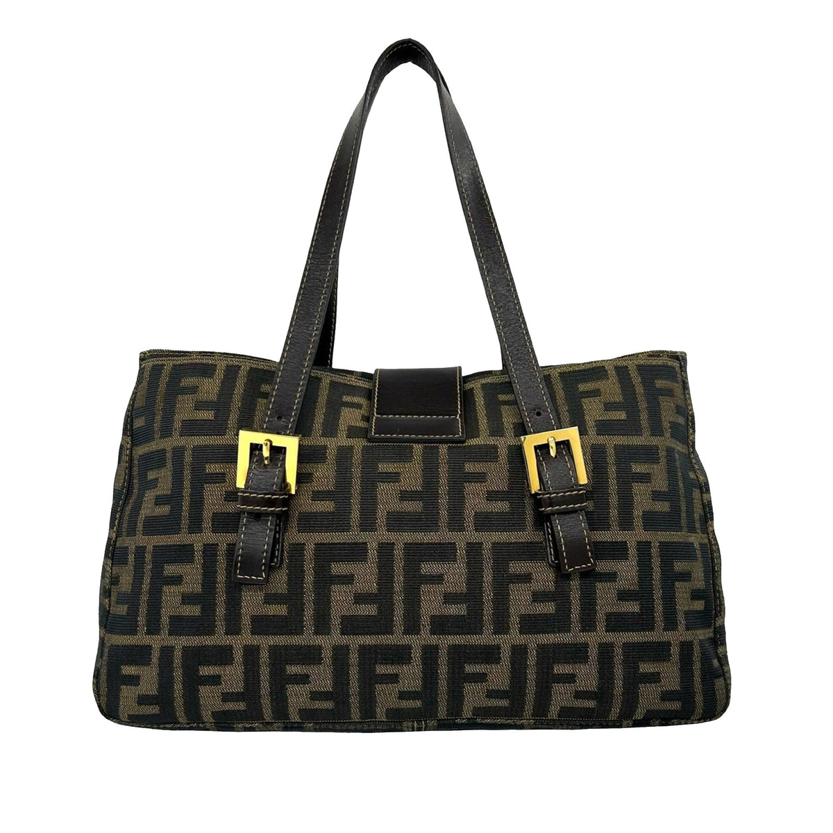 Fendi Zucca Canvas Handbag