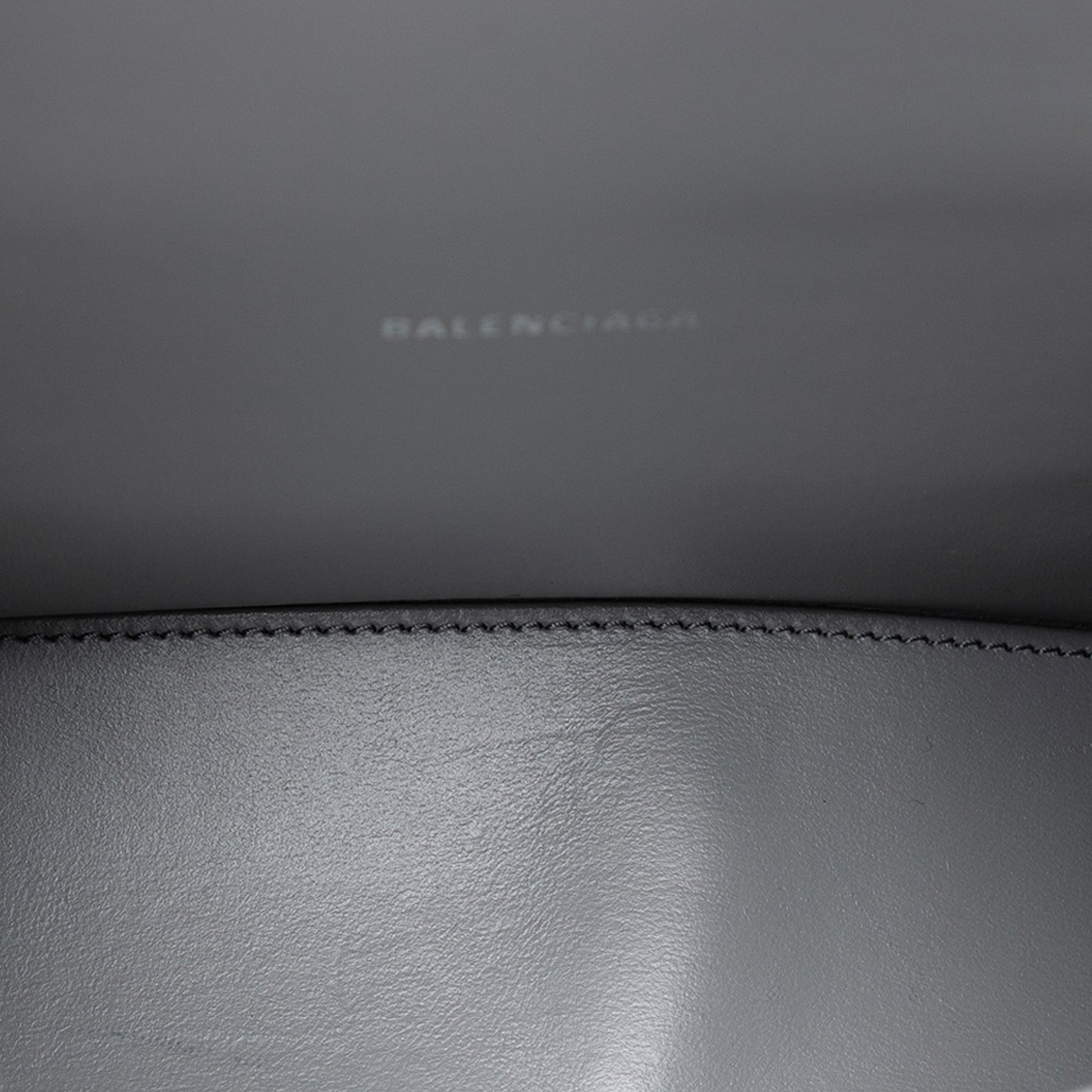 Balenciaga Croc Embossed Calfskin Hourglass Top Handle Bag XS