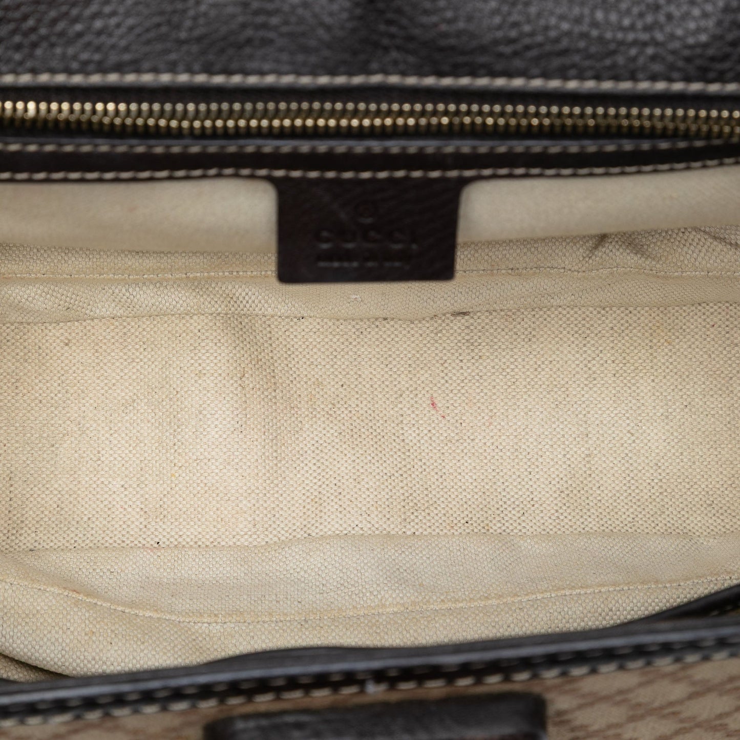 Gucci Medium Diamante Canvas New Bamboo Satchel