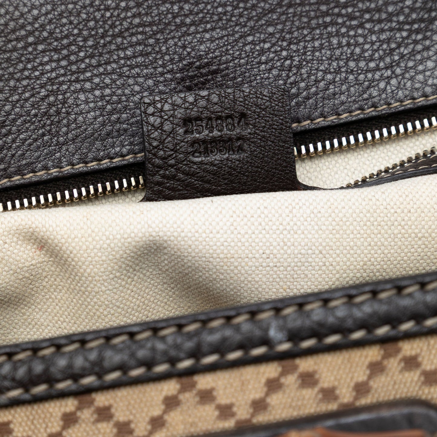 Gucci Medium Diamante Canvas New Bamboo Satchel