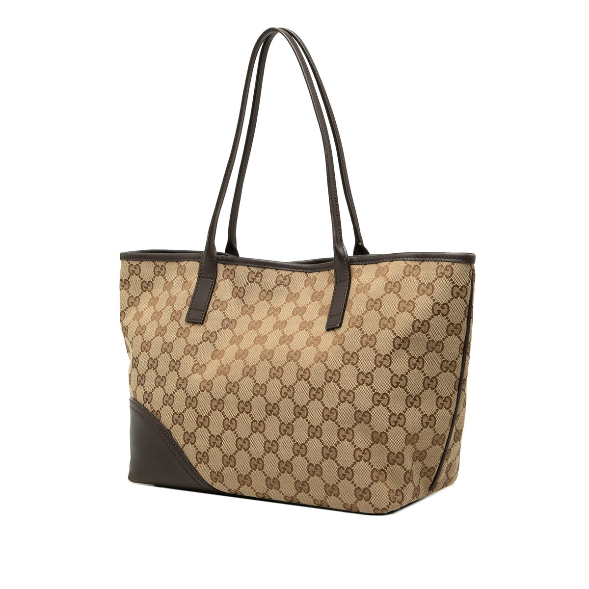 Gucci GG Canvas New Britt Tote — Beige