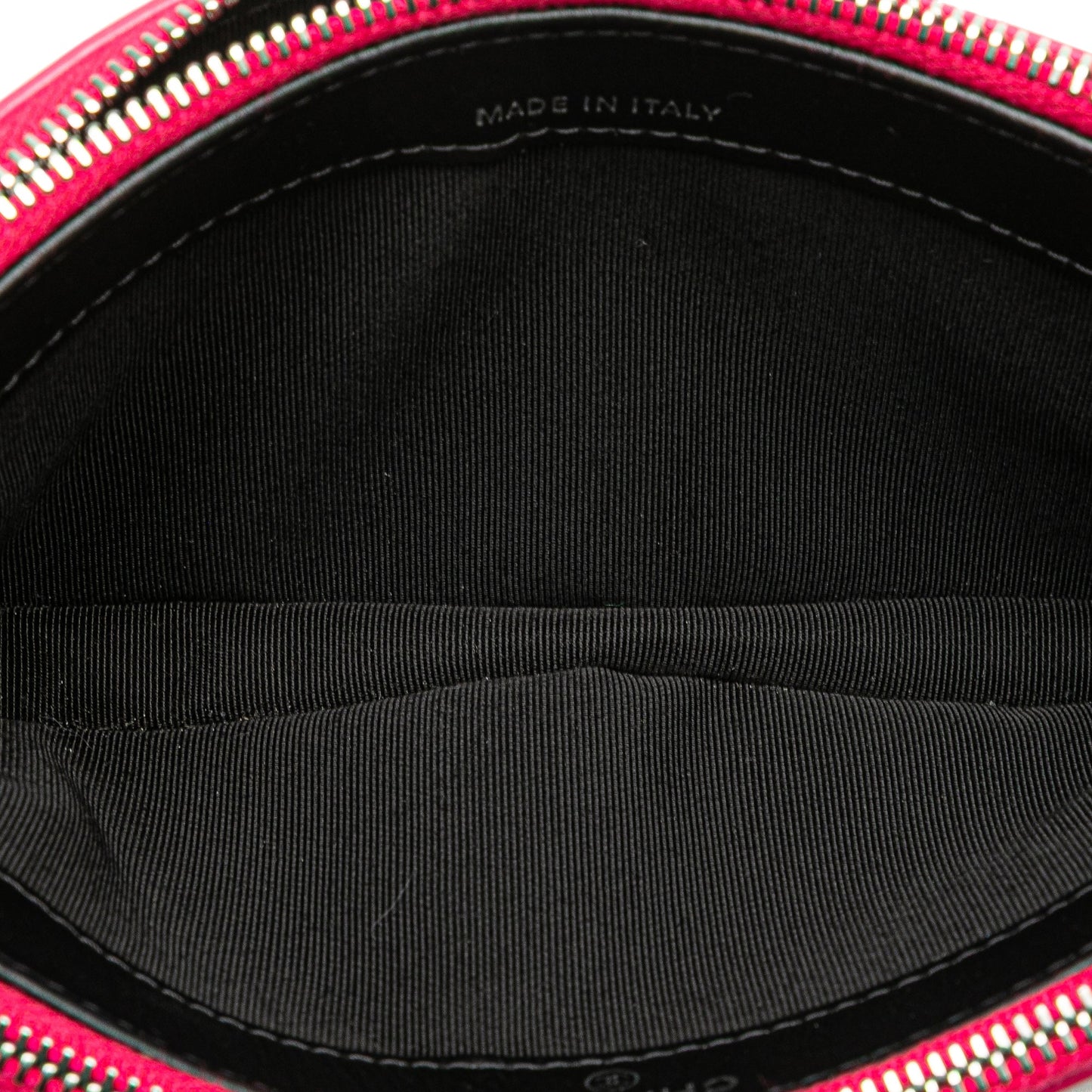 Chanel Bicolor Patent Double Zip Wallet on Chain