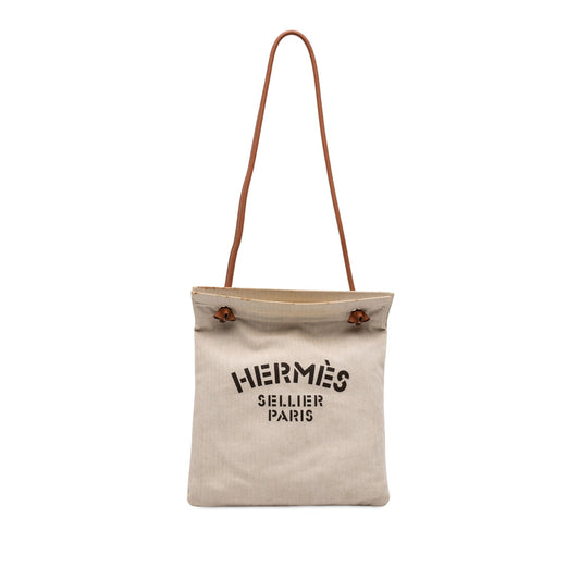Hermès Toile Aline Grooming Bag MM